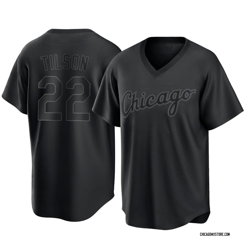 Men's Seby Zavala Chicago White Sox Replica Black Alternate Jersey