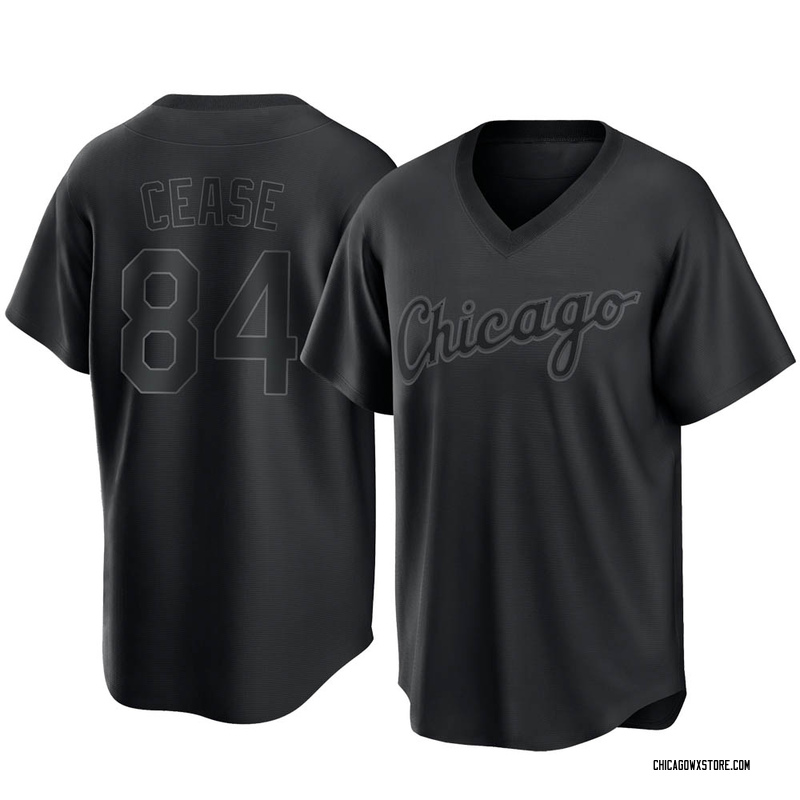 Men's Dylan Cease Chicago White Sox Nike Black City Connect Premium Stitch Replica Jersey M / Black
